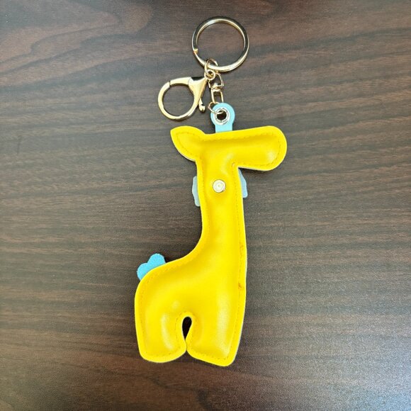 Bowknot Giraffe Key Chains Cute Bag Charm Personalized Animal Key Ring - Picture 4 of 8